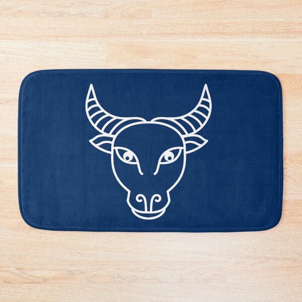 Item preview, Taurus Sign On Navy Blue Background designed and sold by cgroenewald.