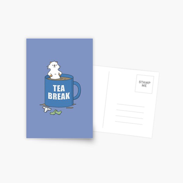 Tea Break Moo Postcard