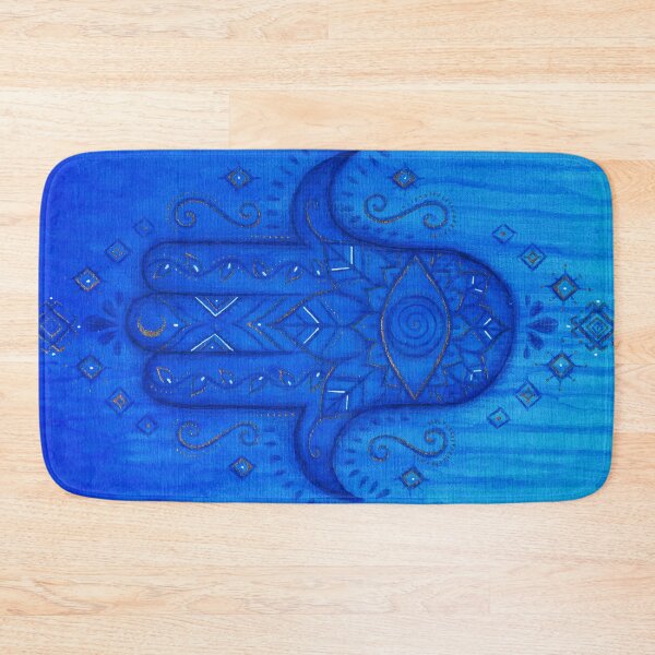 Item preview,  Blue hamsa designed and sold by Carolin Bentbib.