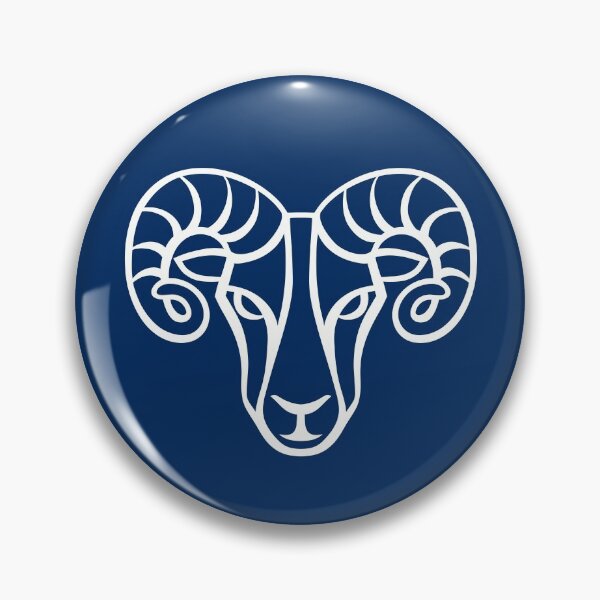 Item preview, Aries Sign On Navy Background designed and sold by cgroenewald.