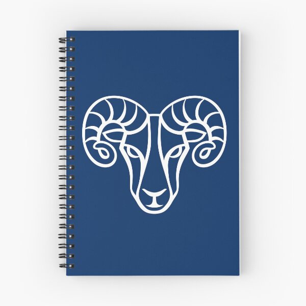 Item preview, Aries Sign On Navy Background designed and sold by cgroenewald.