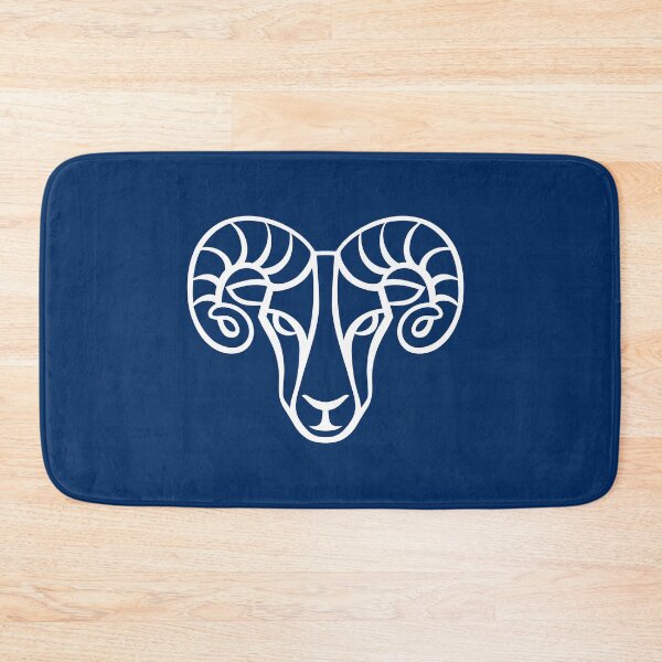 Item preview, Aries Sign On Navy Background designed and sold by cgroenewald.