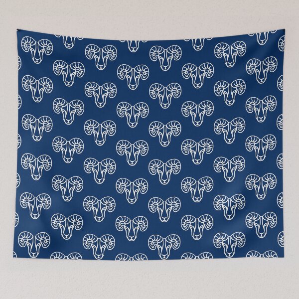 Item preview, Aries Sign On Navy Background designed and sold by cgroenewald.