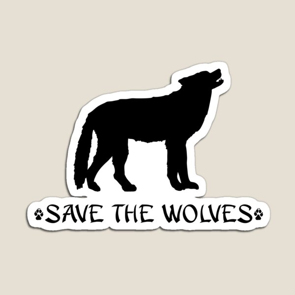 Save the Wolves Magnet