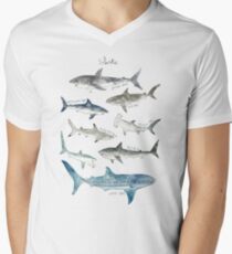 Sharks Men's V-Neck T-Shirt