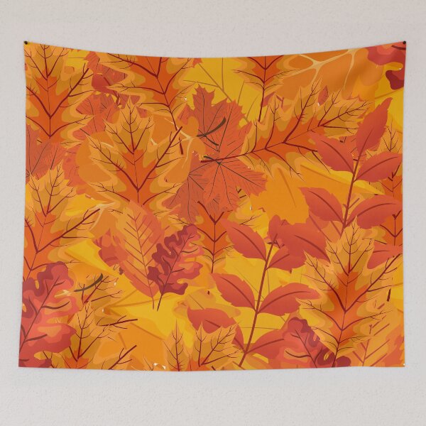 Item preview, Fall leaves Autumn leaves - yellows, browns designed and sold by JellyBeenzz.