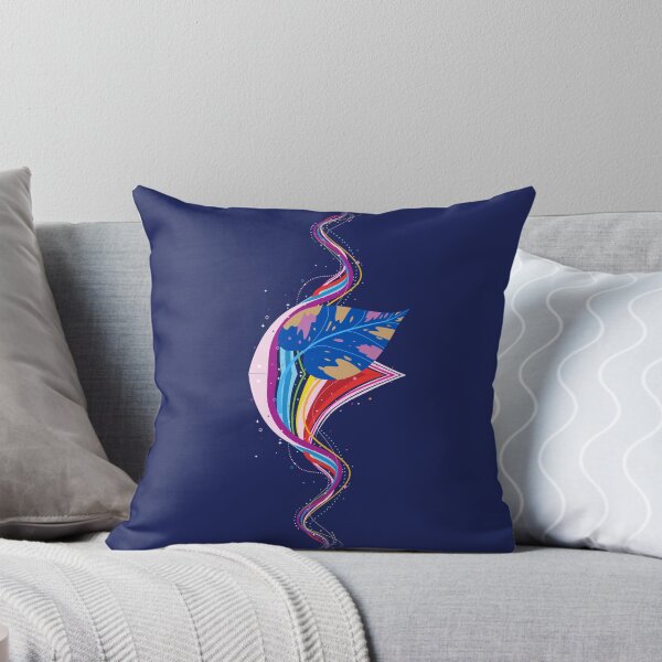 Electric flower Throw Pillow