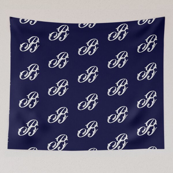 Item preview, Vintage Stylish White Navy Blue Monogram Letter B designed and sold by Vintage-TM.