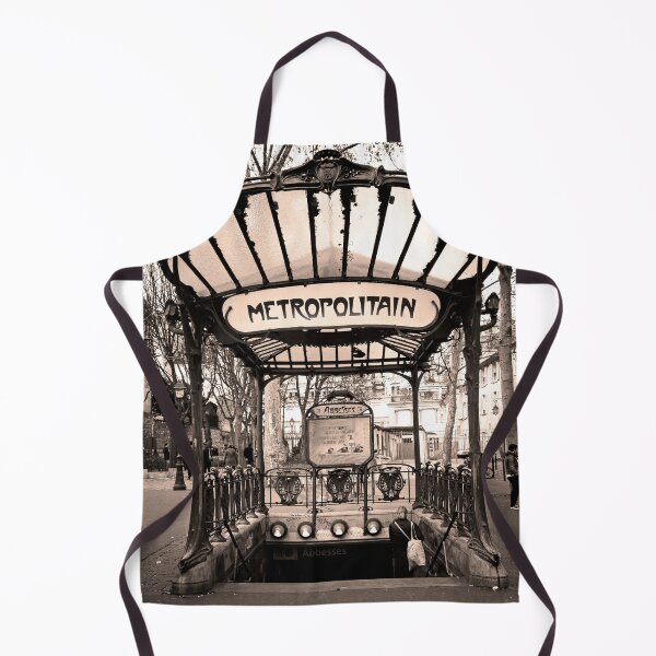 Item preview, Paris Metro Underground Train Station Metropolitain Sign designed and sold by Go Logo Designs.