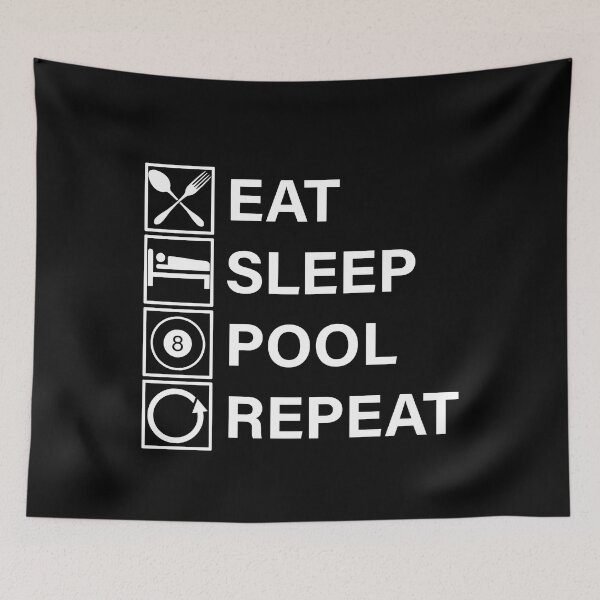 Item preview, Eat Sleep Pool Repeat designed and sold by Adel Qasem.