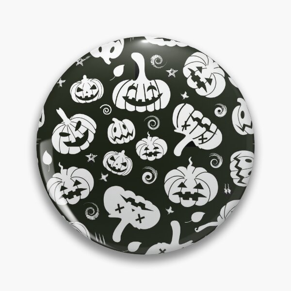Item preview, Black and white pumpkins pattern. Halloween pattern designed and sold by Dustick.