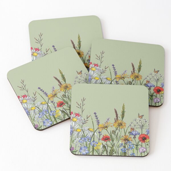 Item preview, Wild Meadow Wildflowers Pattern designed and sold by paperwillow.