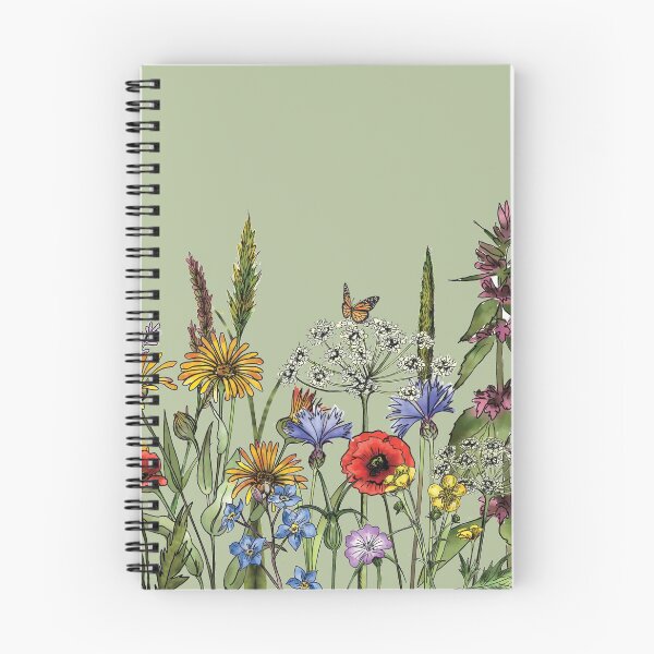 Item preview, Wild Meadow Wildflowers Pattern designed and sold by paperwillow.