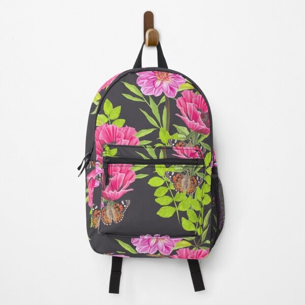 Item preview, Pink Poppies & Dahlias Botanical Spray designed and sold by Niques-Atelier.