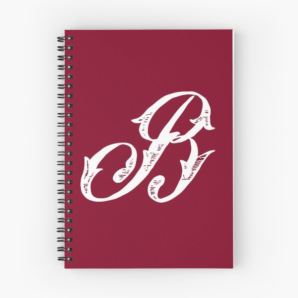 Item preview, Vintage Stylish White Burgundy Red Monogram Letter B designed and sold by Vintage-TM.