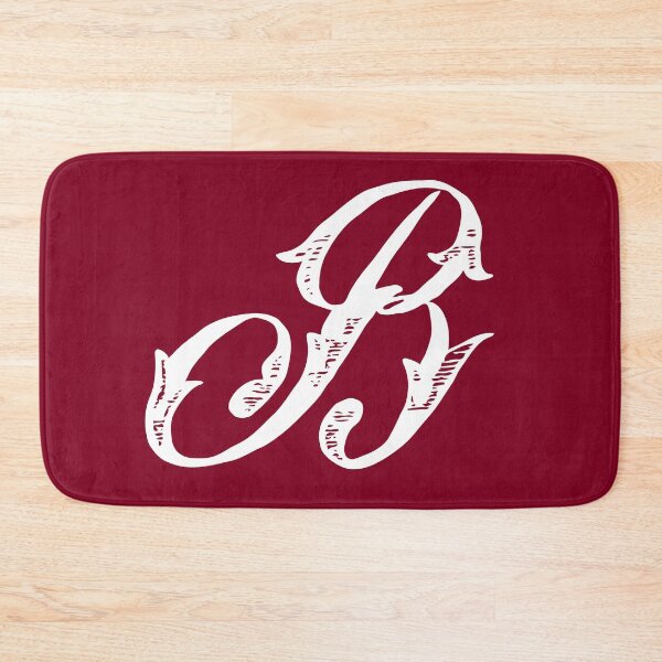 Item preview, Vintage Stylish White Burgundy Red Monogram Letter B designed and sold by Vintage-TM.