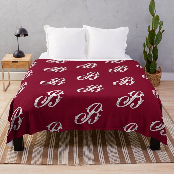 Item preview, Vintage Stylish White Burgundy Red Monogram Letter B designed and sold by Vintage-TM.