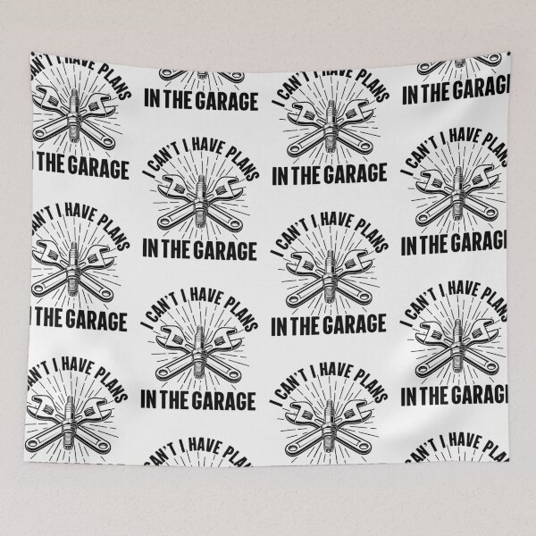 Item preview, I Can't I Have Plans In The Garage Spark Plug designed and sold by GravitiTees.