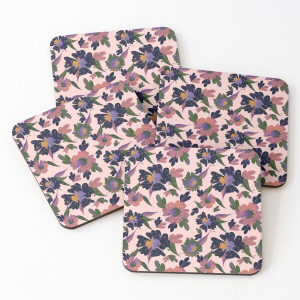 Item preview, Pink purple green flower garden  designed and sold by Maitri-Sanghvi1.