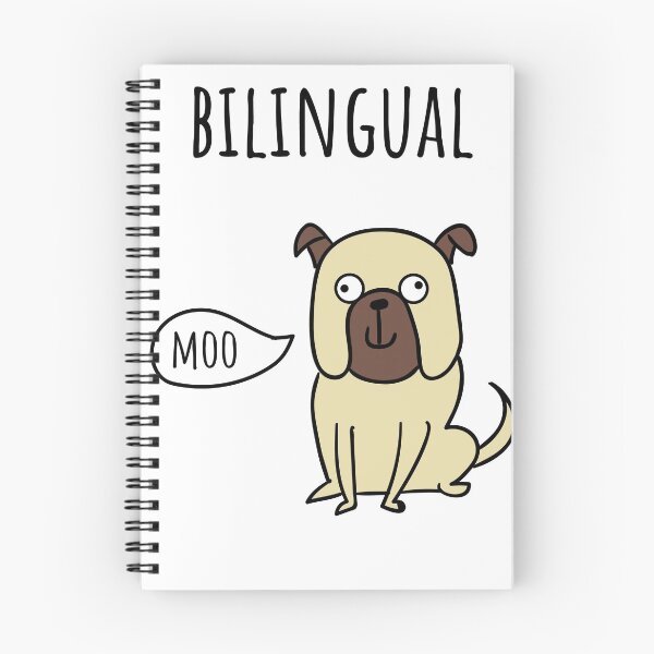 Item preview, Bilingual Dog Funny Quote Polyglot Linguist designed and sold by bestshirtcom.