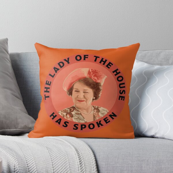 Keeping Up Appearances - Hyacinth Bucket - Hyacinth Bouquet - Snob Gifts - Funny British Snob Throw Pillow