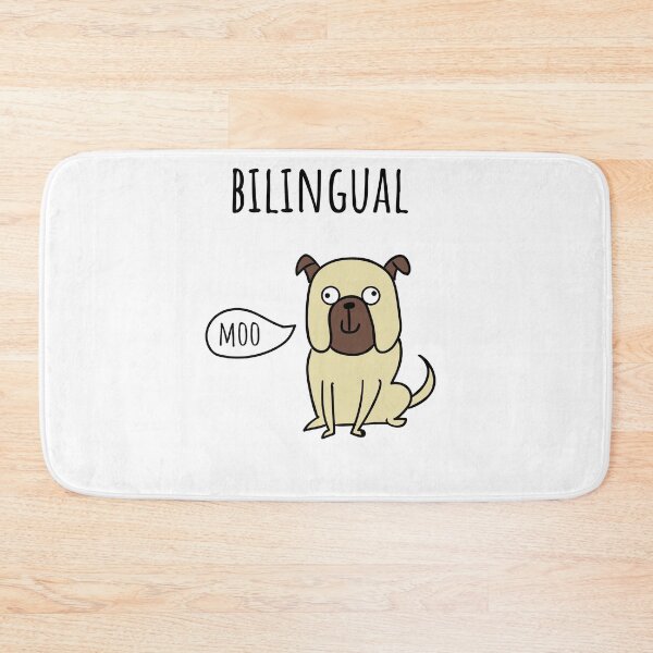 Item preview, Bilingual Dog Funny Quote Polyglot Linguist designed and sold by bestshirtcom.
