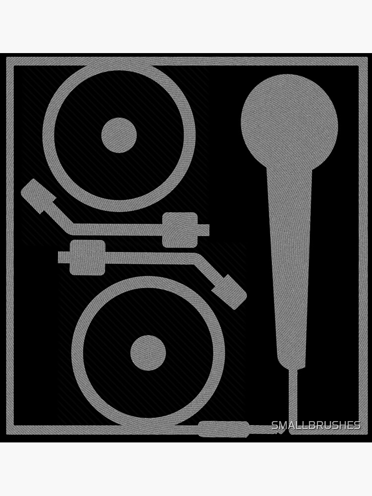 "2 turntables and a microphone" Sticker for Sale by SMALLBRUSHES