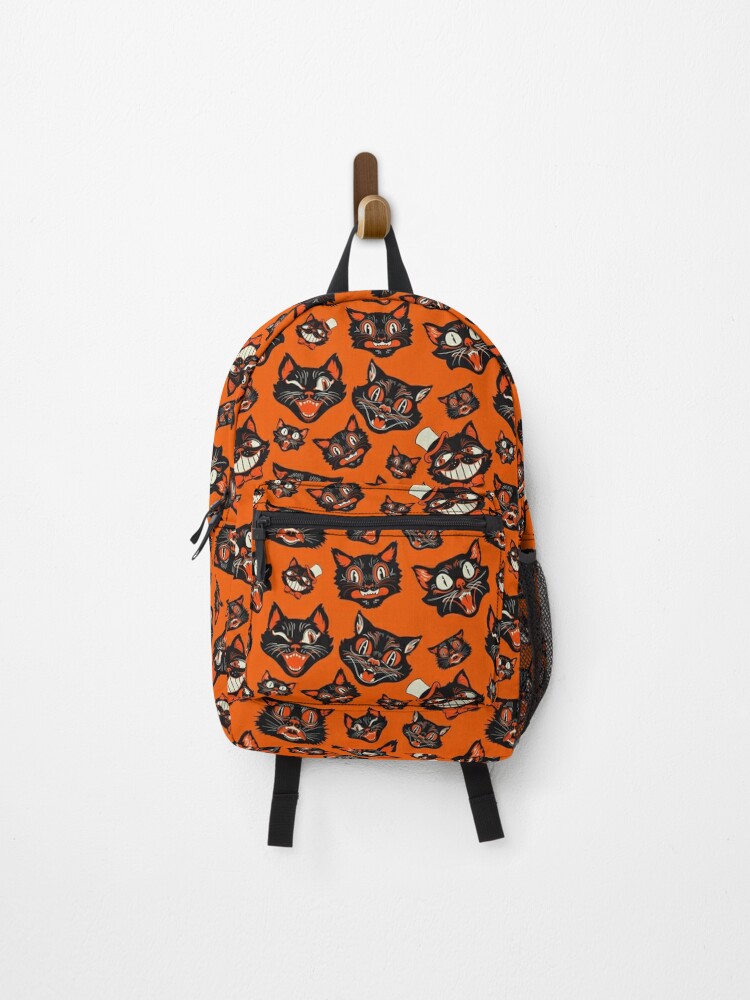 SOURPUSS SCAREDY CAT PURSE BLACK/ORANGE