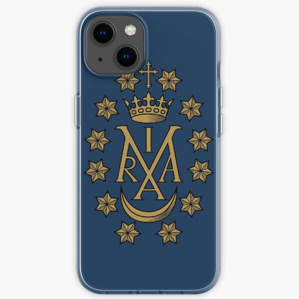 Miraculous Medal Vintage Maria Insignia iPhone Soft Case