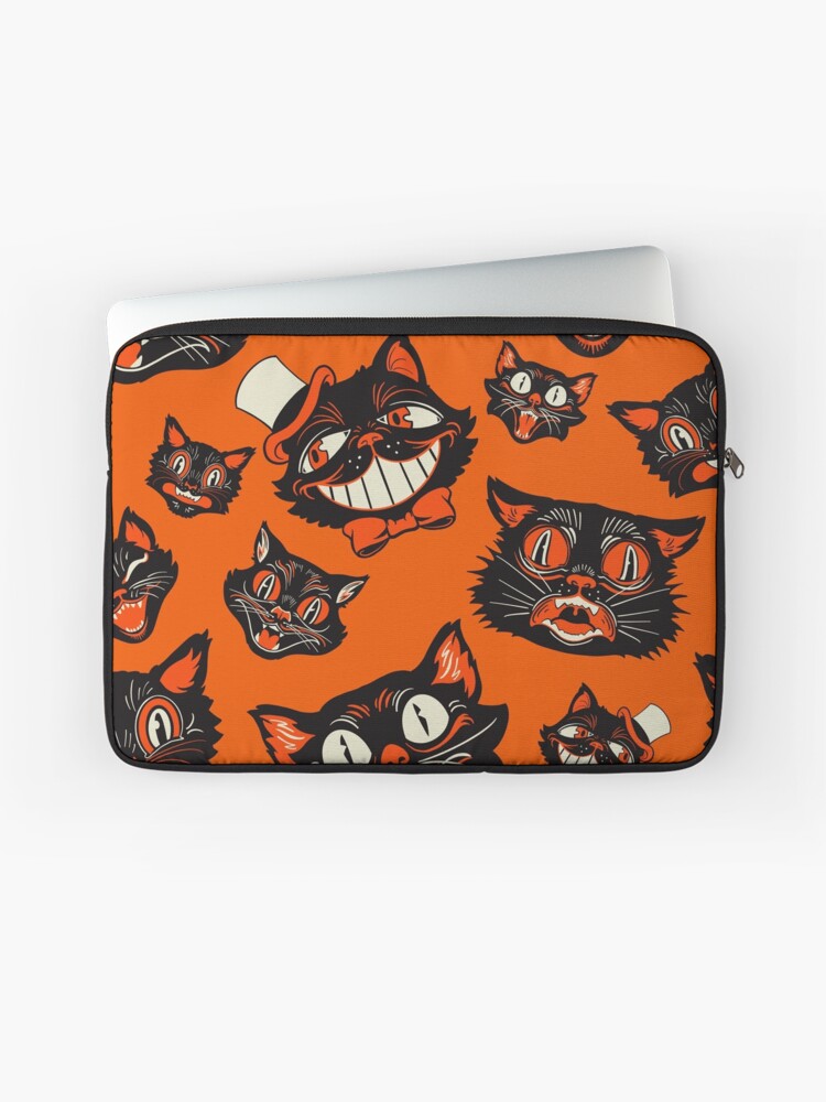 SOURPUSS SCAREDY CAT PURSE BLACK/ORANGE