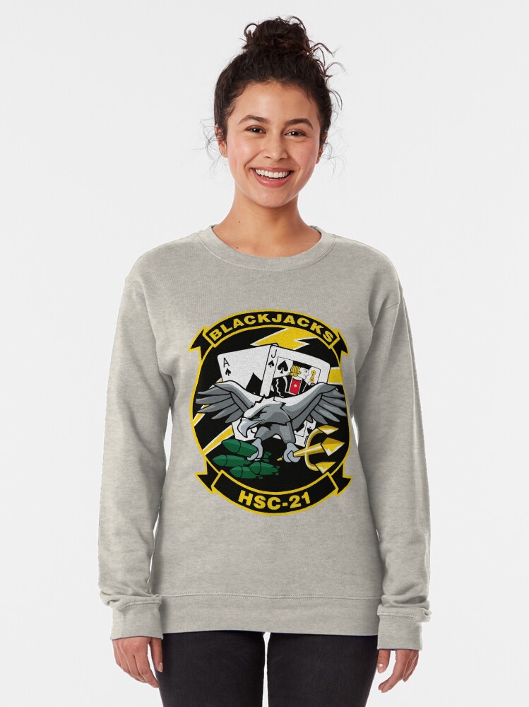 Alternate view of Model 43 - Black Jacks - HSC-21 Pullover Sweatshirt