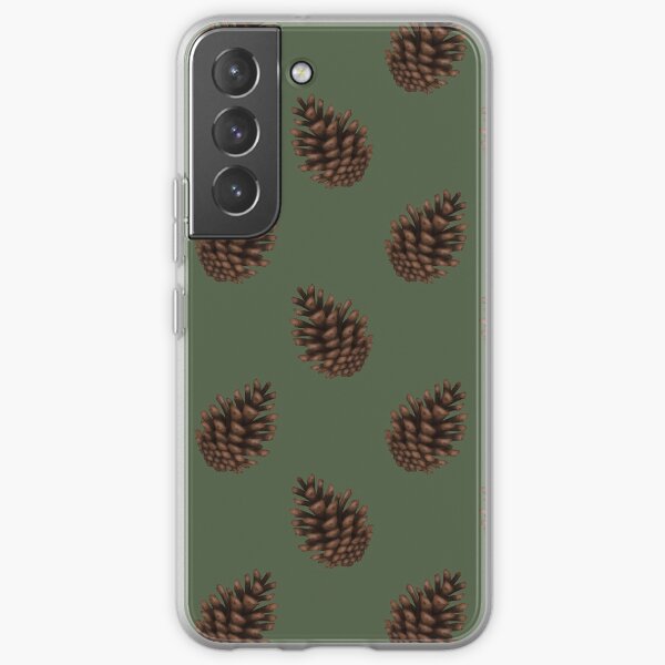 Pinecones Green Samsung Galaxy Soft Case