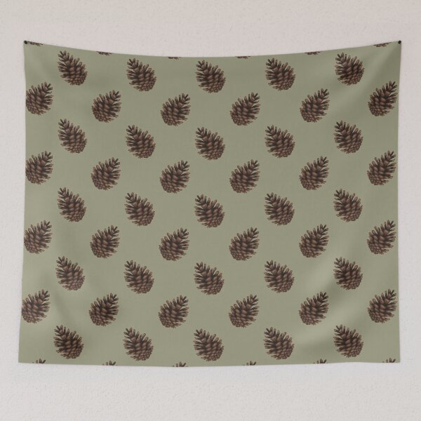 Item preview, Pinecones Light Green designed and sold by Annelizard.