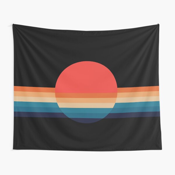 Retro Circular Colour Scheme Tapestry
