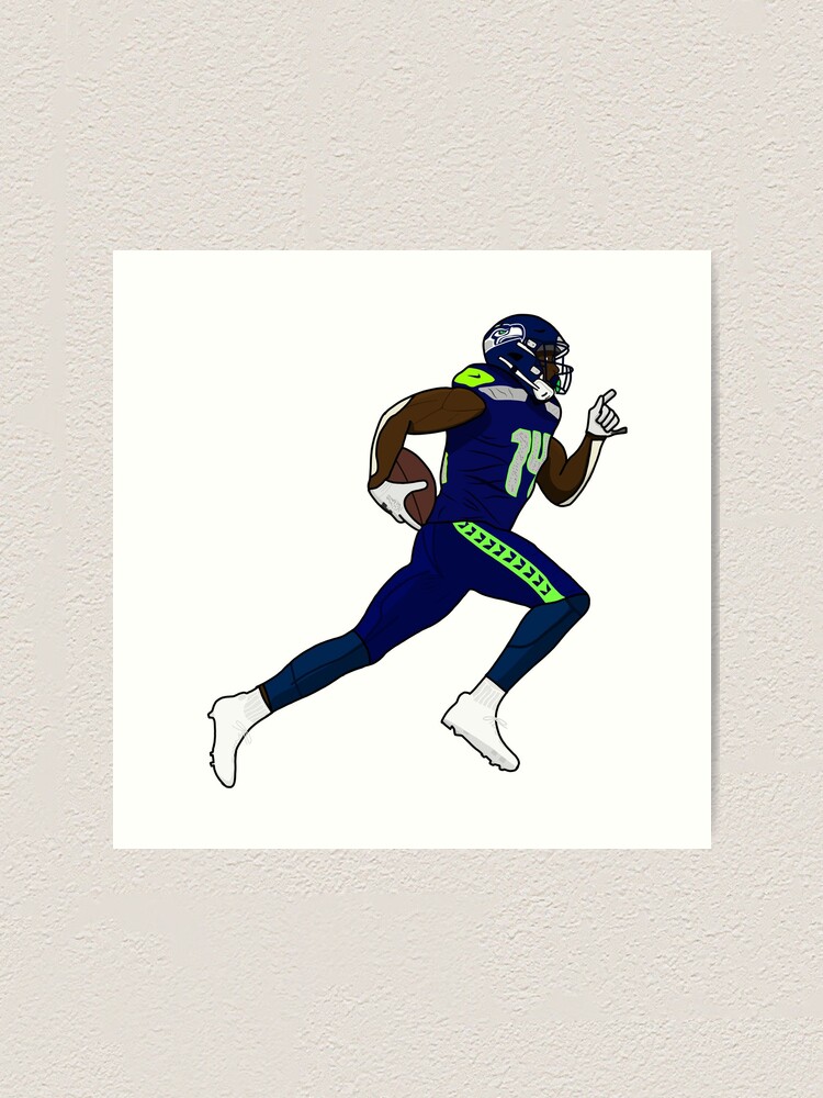 DK Metcalf Drawing Art Print for Sale by BhamCartoons