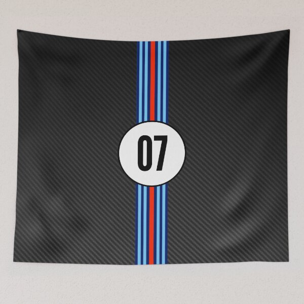 Item preview, Martini Racing Number 07 Carbon Poster – Vintage Porsche Livery Art designed and sold by Road To Track.