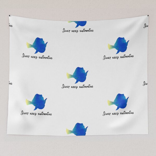 Item preview, Just keep swimming Inspired Silhouette designed and sold by ShadowsInspired.