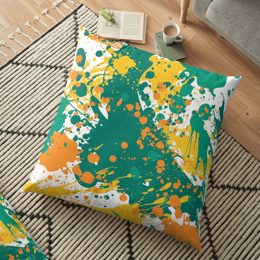 Graffiti Sunset Floor Pillow