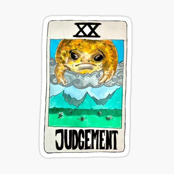 Item preview, Judgement Frog Tarot designed and sold by alfs-world.
