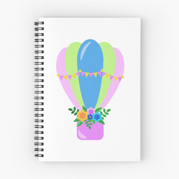 Item preview, Cute Hot air ballon with flowers designed and sold by CarolinasDsgns.