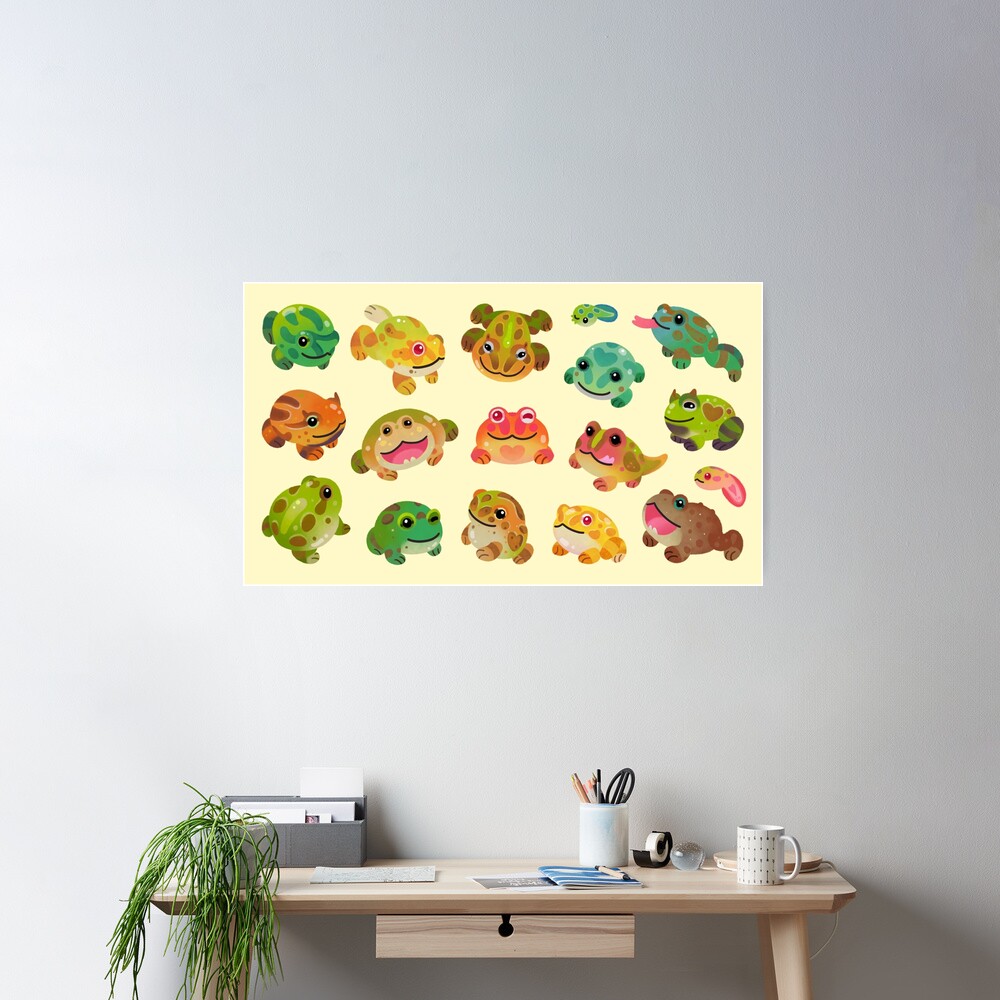Horned frog - bright Poster