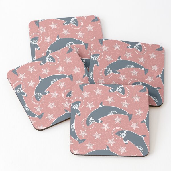 Item preview, Whales in space, stars, snowflakes designed and sold by Marianne1108.