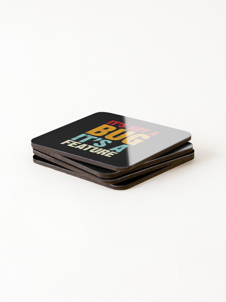 Thumbnail 4 of 5, Coasters (Set of 4), Programmer Developer Computer Scientist Geek Coder Debugging design designed and sold by A-Fashion.