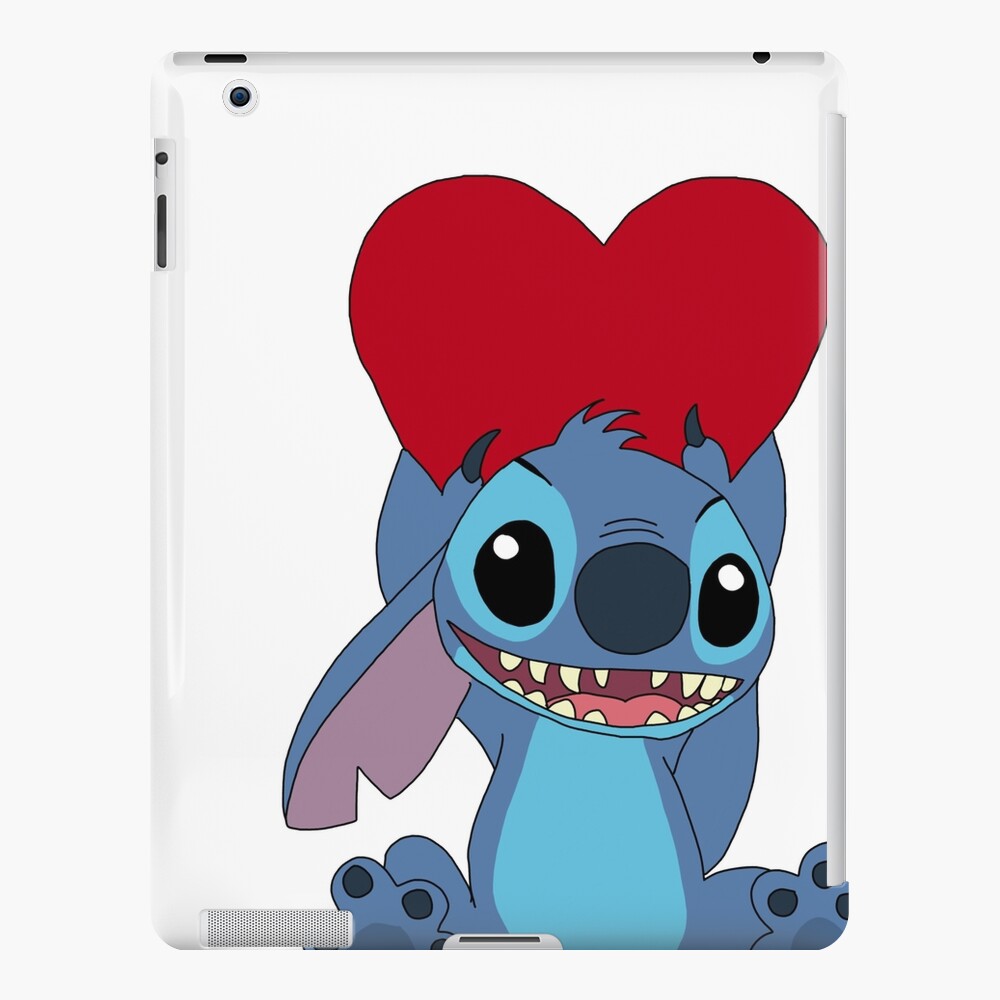 CUTE HEART lilo and stitch FACE iPad Case & Skin for Sale by