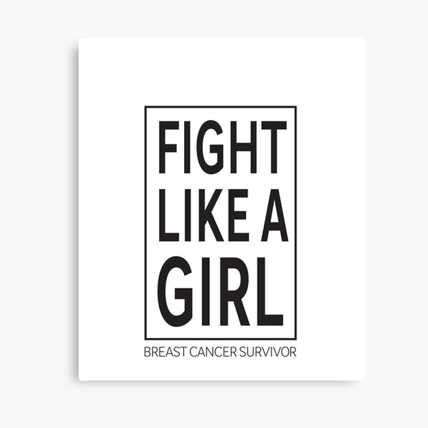 FIGHT LIKE A GIRL - BREAST CANCER SURVIVOR Canvas Print