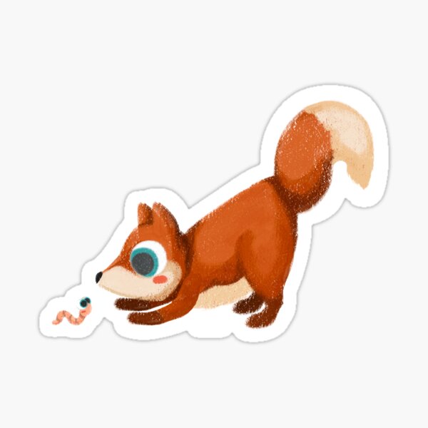 Item preview, A curious fox designed and sold by Suellen Fructuoso.