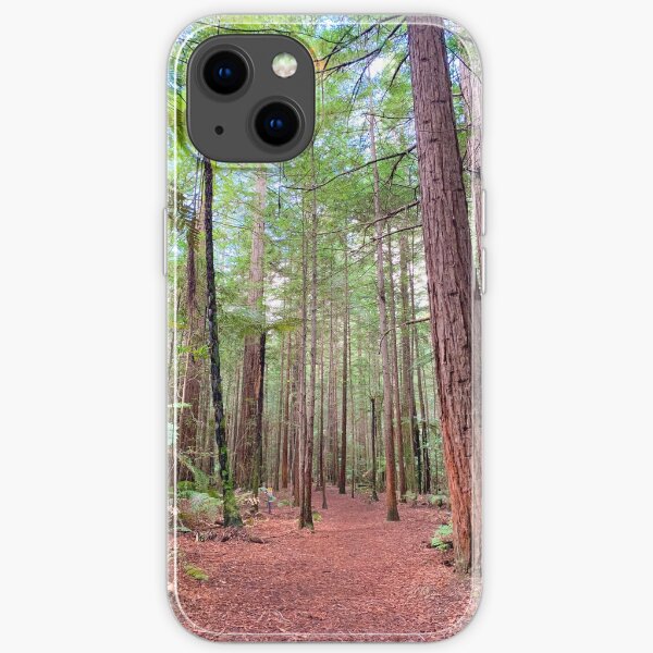 Redwood Trees Forest New Zealand iPhone Soft Case