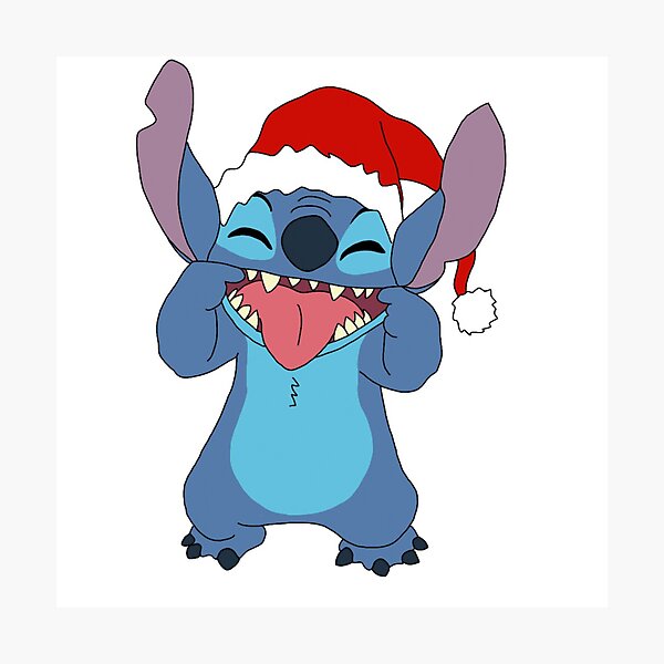 Lilo And Stitch Cute Face Star Photographic Print By Weshop23 Redbubble - stylé bannière brawl stars