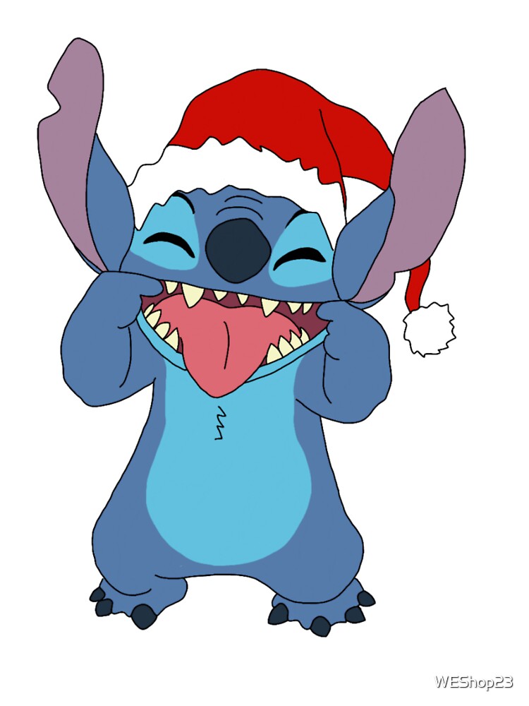 Christmas lilo and stitch CUTE FACE STAR | Baby One-Piece