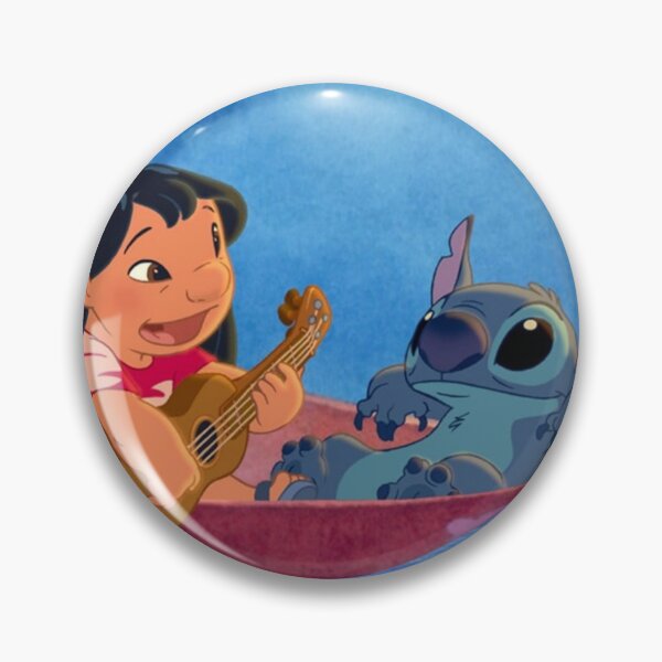Item preview, round  lilo and stitch CUTE FACE STAR designed and sold by WEShop23.